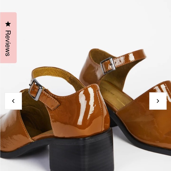 INTENTIONALLY BLANK Brown Patent Heels - Picture 5 of 9